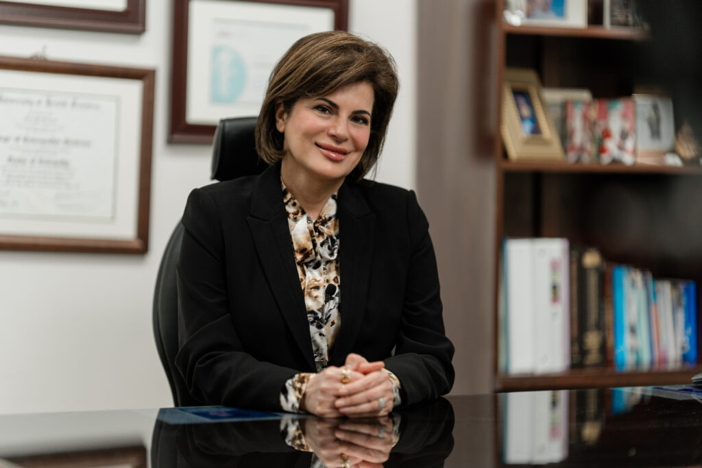 Dr. Farizani at her desk